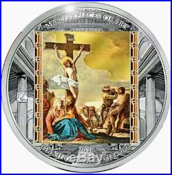2018 Cook Islands Masterpieces of Art Easter Edition Colorized 3oz Proof Coin