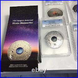 2018 Cook Islands Vesta-Howardite, Asteroid series. 3 Oz. Silver, Coin#29/111