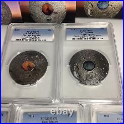 2018 Cook Islands Vesta-Howardite, Asteroid series. 3 Oz. Silver, Coin#29/111