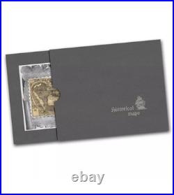 2018 Cook Islands Waldseemuller Historical Maps Foil Silver Note 30g