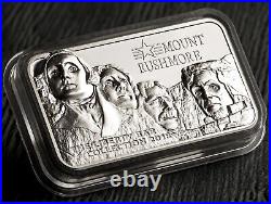 2018 Mount Rushmore 2 oz proof silver coin Cook Islands