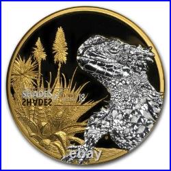 2018 PCGS PR70 DCAM FIRST DAY OF ISSUE! Cook Islands Lizard Gilded Silver Coin 2018 PCGS PR70 DCAM FIRST DAY OF ISSUE! Cook Islands Lizard Gilded Silver Coin