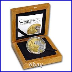2018 PCGS PR70 DCAM FIRST DAY OF ISSUE! Cook Islands Lizard Gilded Silver Coin 2018 PCGS PR70 DCAM FIRST DAY OF ISSUE! Cook Islands Lizard Gilded Silver Coin