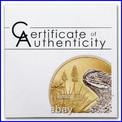 2018 PCGS PR70 DCAM FIRST DAY OF ISSUE! Cook Islands Lizard Gilded Silver Coin 2018 PCGS PR70 DCAM FIRST DAY OF ISSUE! Cook Islands Lizard Gilded Silver Coin