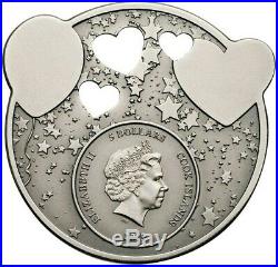 2019 1 Oz Silver $5 Cook Island LITTLE PRINCESS Dreaming Girl Coin