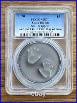 2019, 2020, 2021 Cook Islands Trapped Series 1 Oz Silver Coin MS70