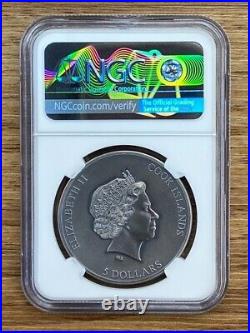 2019, 2020, 2021 Cook Islands Trapped Series 1 Oz Silver Coin MS70