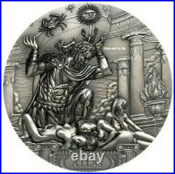 2019 3 Oz Silver $20 Cook Islands ATLAS Titans MS70 First Day Of Issue Coin