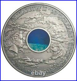 2019 3 Oz Silver $20 Cook Islands CHICXULUB CRATER Meteorites Coin