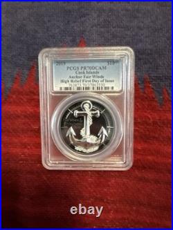 2019 Cook Is. $10 Fair Winds & Following Seas-High Relief PCGS PF70 Ultra Cameo