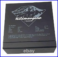 2019 Cook Islands $25 Fine Silver 5oz Mount Kilimanjaro 7 Summits #36-06