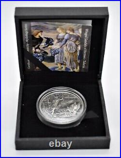2019 Cook Islands 2 oz Silver Coin Sandals Of Hermes Talaria LOW MINTAGE OF 999