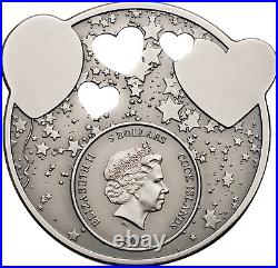 2019 Cook Islands $5 Lullaby Little Princes 1oz Antique Silver Coin in Music Box 2019 Cook Islands $5 Lullaby Little Princes 1oz Antique Silver Coin in Music Box