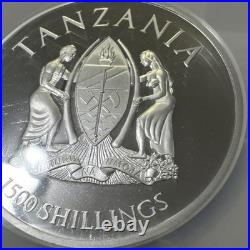 2019 Rare Wildlife Tanzania Colorized Western Gorilla 2oz Silver NGC PF70 UC