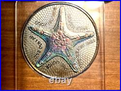 2019-cook islands-starfish 1 oz 0.999 silver/coa