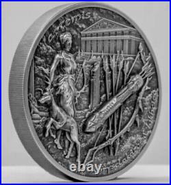2020 $10 Cook Island ARTEMIS Bow And Arrow Mythology 2 Oz Silver Coin