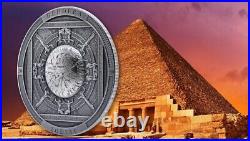 2020 $20 Cook Island DENDERA Zodiac Egypt Antique Finish 3 Oz Silver Coin