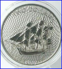 2020 2 Oz Silver Cook Islands Bounty Coin Ships free in capsule