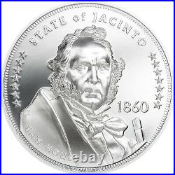 2020 Cook Islands $1 Lost States of America Jacinto 1 oz. 999 Silver Proof Coin