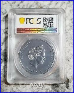 2020 Cook Islands 1 oz silver $5 coin Still Trapped Antiqued PCGS MS70 FDoI