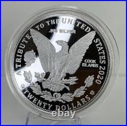 2020 Cook Islands $20 1964 Morgan Dollar Coin 3 oz. 999 Silver 2020 Cook Islands $20 1964 Morgan Dollar Coin 3 oz. 999 Silver