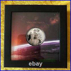 2020 Cook Islands 33mm Space meteorite inlaid silver coin 1oz HOT