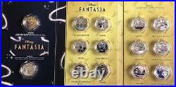 2020 Cook Islands Disney Fantasia 80 Years 25 Cents Silver Plated Coloured Coins