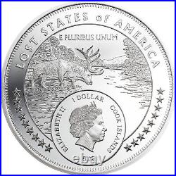 2020 Cook Islands Lost States of America McDonald 1oz Silver Proof Coin