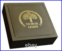 2020 Cook Islands Norse Gods THOR High Relief 2 oz Silver Antique with Gold Gild