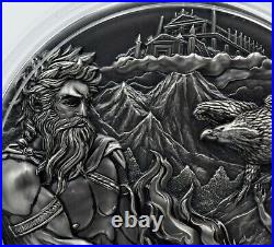 2020 Cook Islands Prometheus Titan 3 Oz Proof UHR Silver Coin