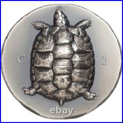 2020 Tortoise 5 oz $25 Silver Coin MS 70