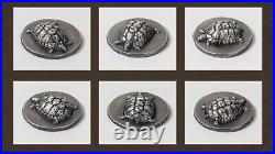 2020 Tortoise 5 oz $25 Silver Coin MS 70