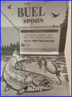 2020 one half oz SILVER COIN (LURE) THE BUEL SPOON. $2 IN THE COOK ISLANDS 2020 one half oz SILVER COIN (LURE) THE BUEL SPOON. $2 IN THE COOK ISLANDS