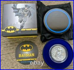 2021 $10 Cook Islands DC Comics Batman 2 oz Silver Antiqued Coin -Mintage 1,000