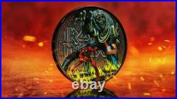 2021 1 Oz Silver $5 Cook Islands The Number Of The Beast IRON MAIDEN Coin