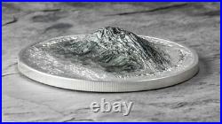 2021 $25 Cook Islands 7 Summits Elbrus 5oz. 999 Silver Coin