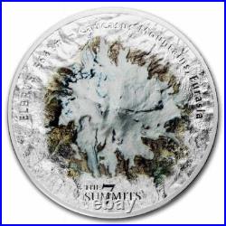 2021 $25 Cook Islands 7 Summits Elbrus Pure Silver Coin