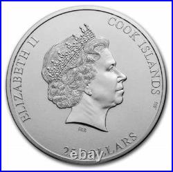 2021 $25 Cook Islands 7 Summits Elbrus Pure Silver Coin