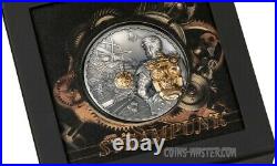 2021 3 Oz Silver $20 Cook Islands JET PACK Steampunk Gilded Antique Finish Coin