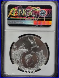 2021 $5 Cook Islands US State Animal Series Washington Orca 1oz Silver NGC MS70