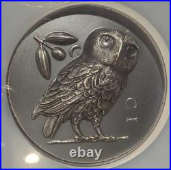 2021 5oz Cook Islands $25 Athena's Owl Ultra High Relief MS70 Only 555 Minted