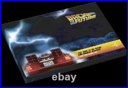 2021 Back to the Future Delorean Blueprint Large 35g Silver Foil Poster 588 Made
