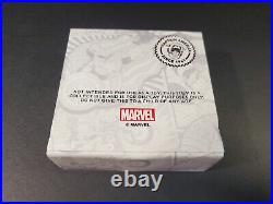 2021 COOK ISLANDS CAPTAIN AMERICA COLORIZED 1oz FINE SILVER MARVEL COIN With BOX