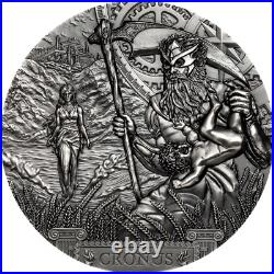2021 CRONUS Titans 3 Oz Silver Coin $20 Cook Islands