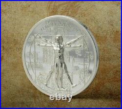 2021 Cook Island $5, VITRUVIAN MAN X-RAY, 1oz 999 Silver Coin, 1st in Series