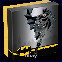 2021 Cook Islands $10 Antique Finish Batman 2 oz. 999 Silver Coin 1000 Made