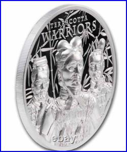 2021 Cook Islands 1 oz. 999 Silver Terracotta Warriors Proof coin