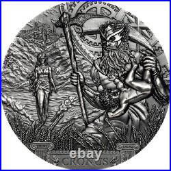2021 Cook Islands 20 Dollars Titans CRONUS 3oz Silver Coin