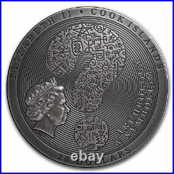2021 Cook Islands 3 oz Antique Silver Bactrian Cybele Disk SKU#252199