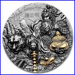 2021 Cook Islands 3 oz Silver Asian Mythology Zhao Gongming SKU#242012
